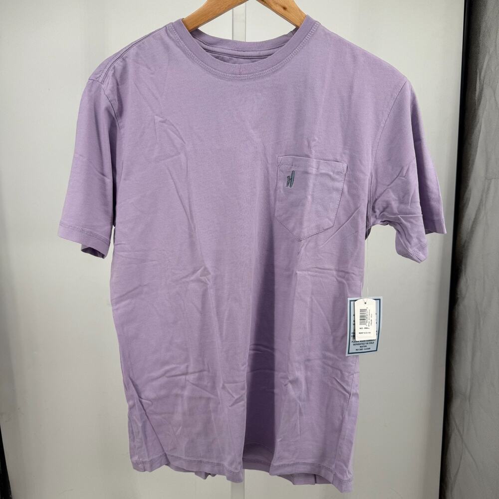 Johnnie-O Dale T-Shirt Mens S Viola Purple Short Sleeve Crew Neck Solid Tee NWT